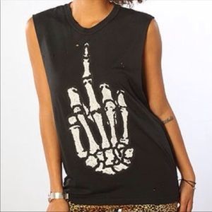 UNIF distresses muscle tank Medium